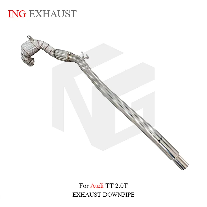 ING Performance exhaust Stainless steel catalytics Downpipe for Audi TT TTS 2.0T MK3 Upgrade tools Auto Part