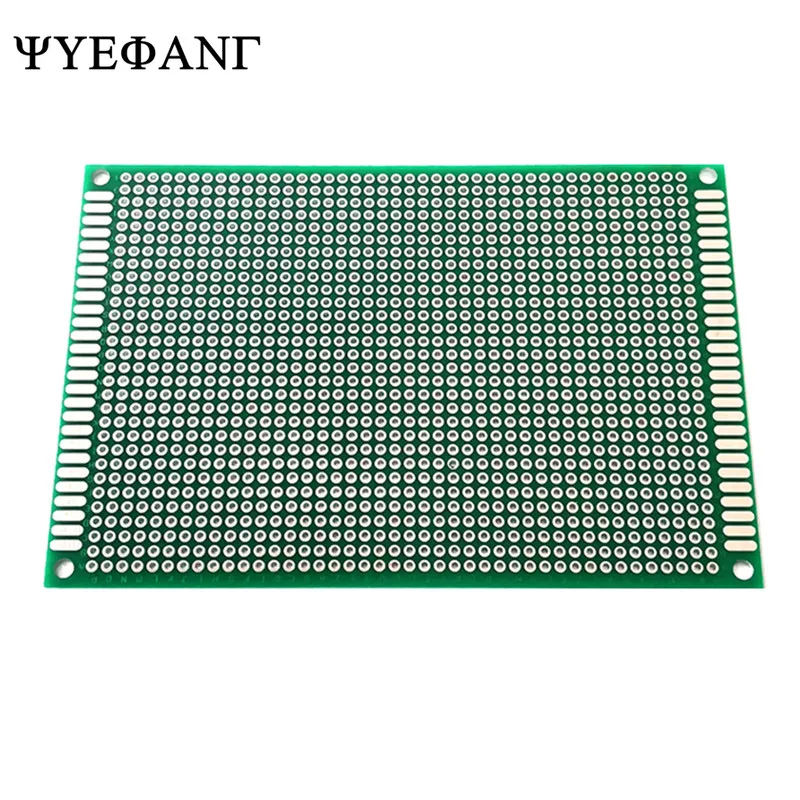 1 pcs 8X12 cm double-Side Copper prototype pcb 8*12 cm Universal Board for Arduino