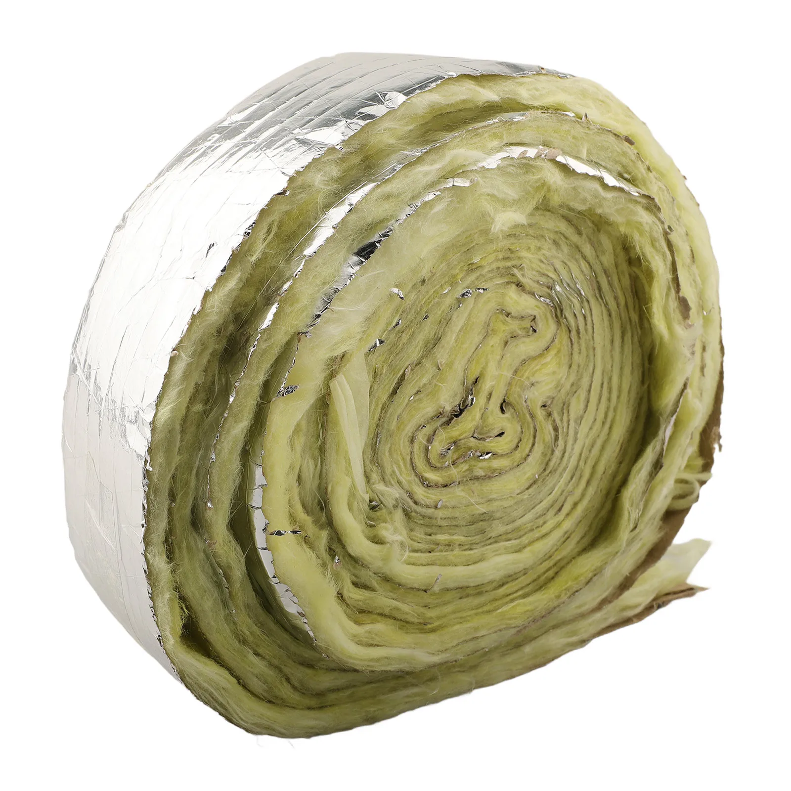 1 Pcs 32.8 Feet Foiled Back Fiberglass Pipe Insulation Wrap  For Outdoor Indoor Pipe Water Pipe Wrap Insulation Sleeve