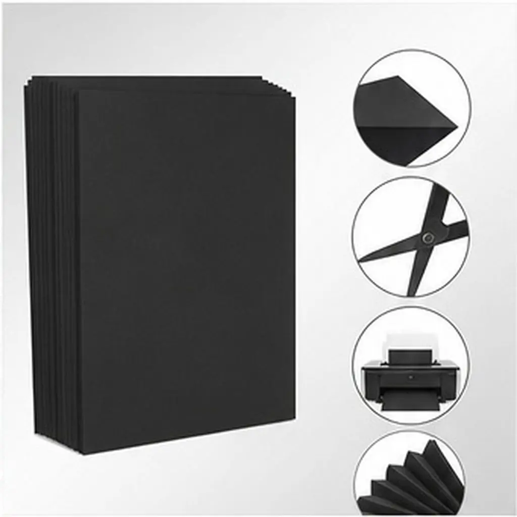 20 Pcs Arts Greeting Card Artists Drawing Paper Background Aesthetic Black Craft