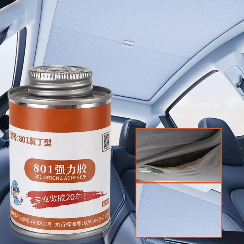 

Headliner Glue | Car Roof Repair Glue | Car Fabric Roof Liner Repair Glue Fast Dry Glue for All Leather Polyester Parts 100ml