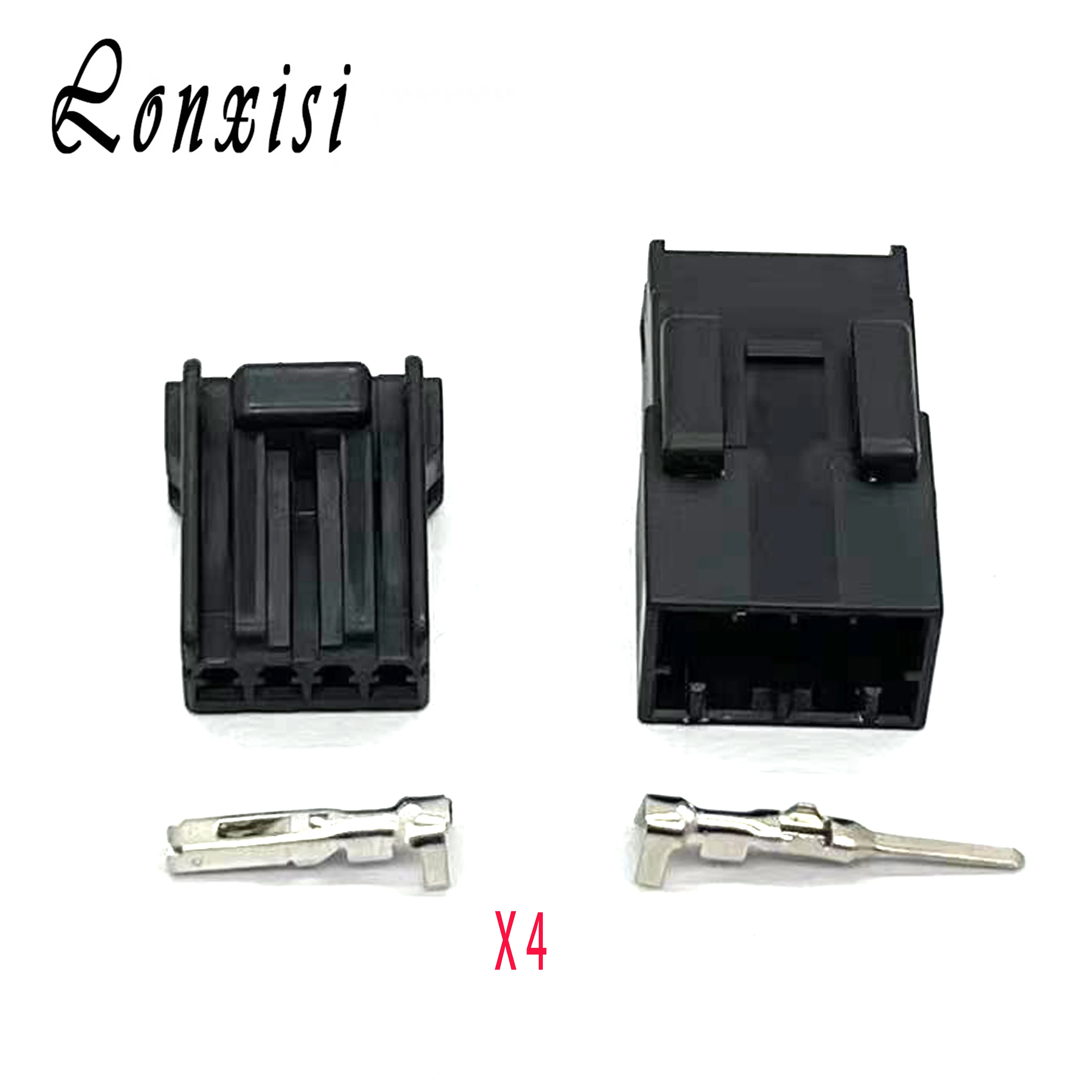 

5/10 Sets 4 Pin Automobile 174929-1 174922-1 Connector Cable Waterproof Wiring Plug Male Female Housing Socket