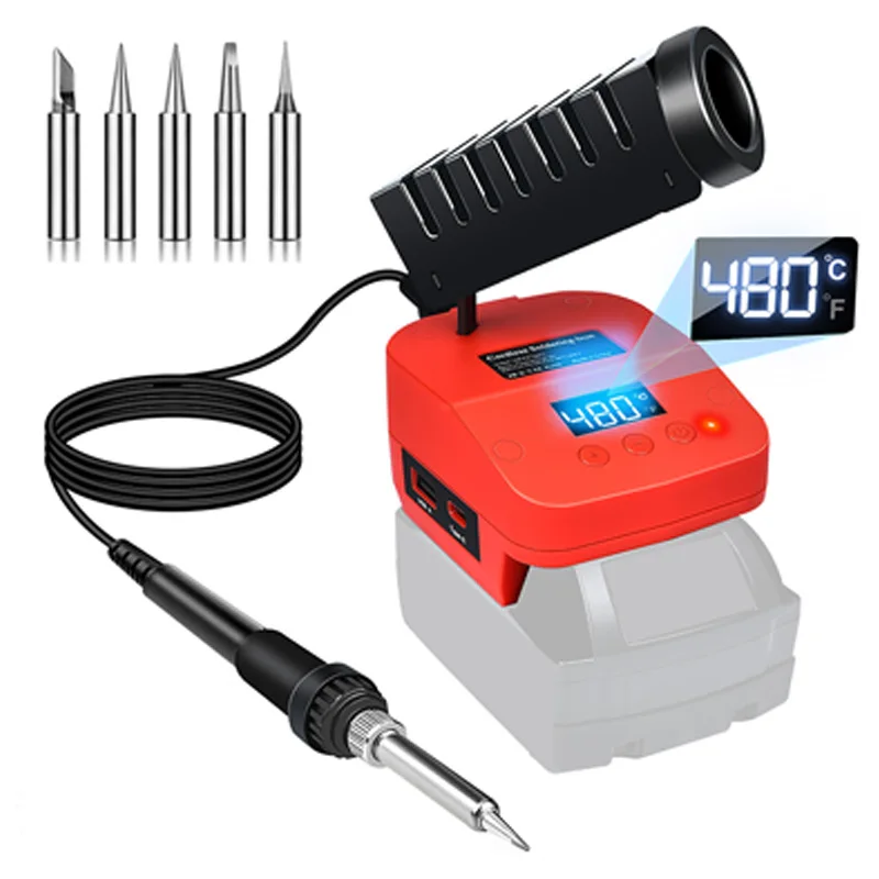 For Dewalt Milwaukee Bosch Portable Soldering Iron Solder USB Type-C