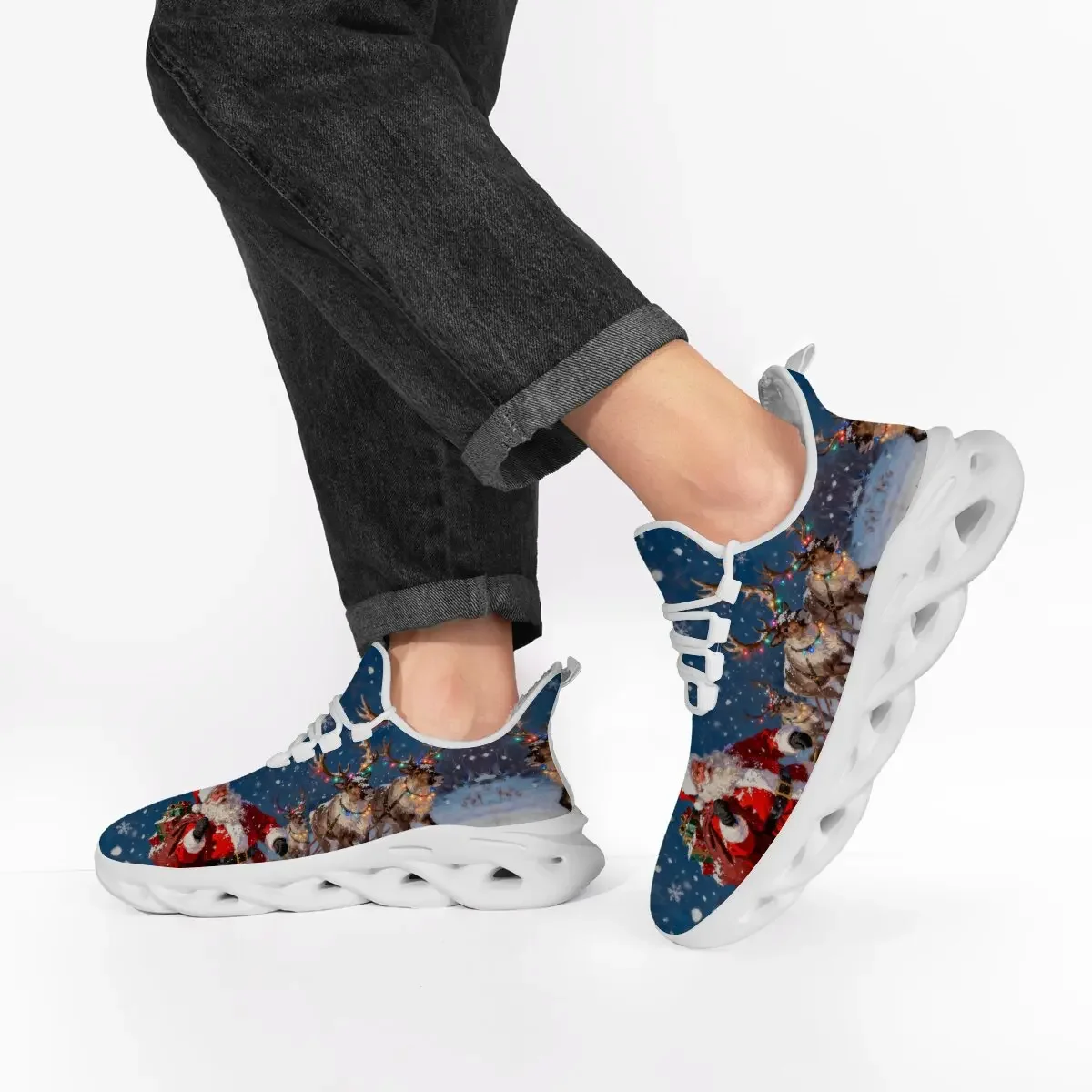 2025 أحذية رياضية خفيفة الوزن للرجال أحذية مشي مريحة غير قابلة للانزلاق للتدريب على الصالة الرياضية والجري أحذية رياضية كاجوال للرجال #4