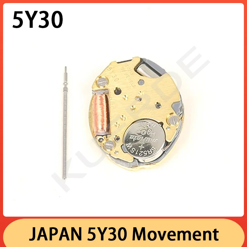 New Japan Imported 5Y30 Quartz Electronic Movement Three Hands Watch Movement Parts Durabl Stable Quality Accurate Travel Time