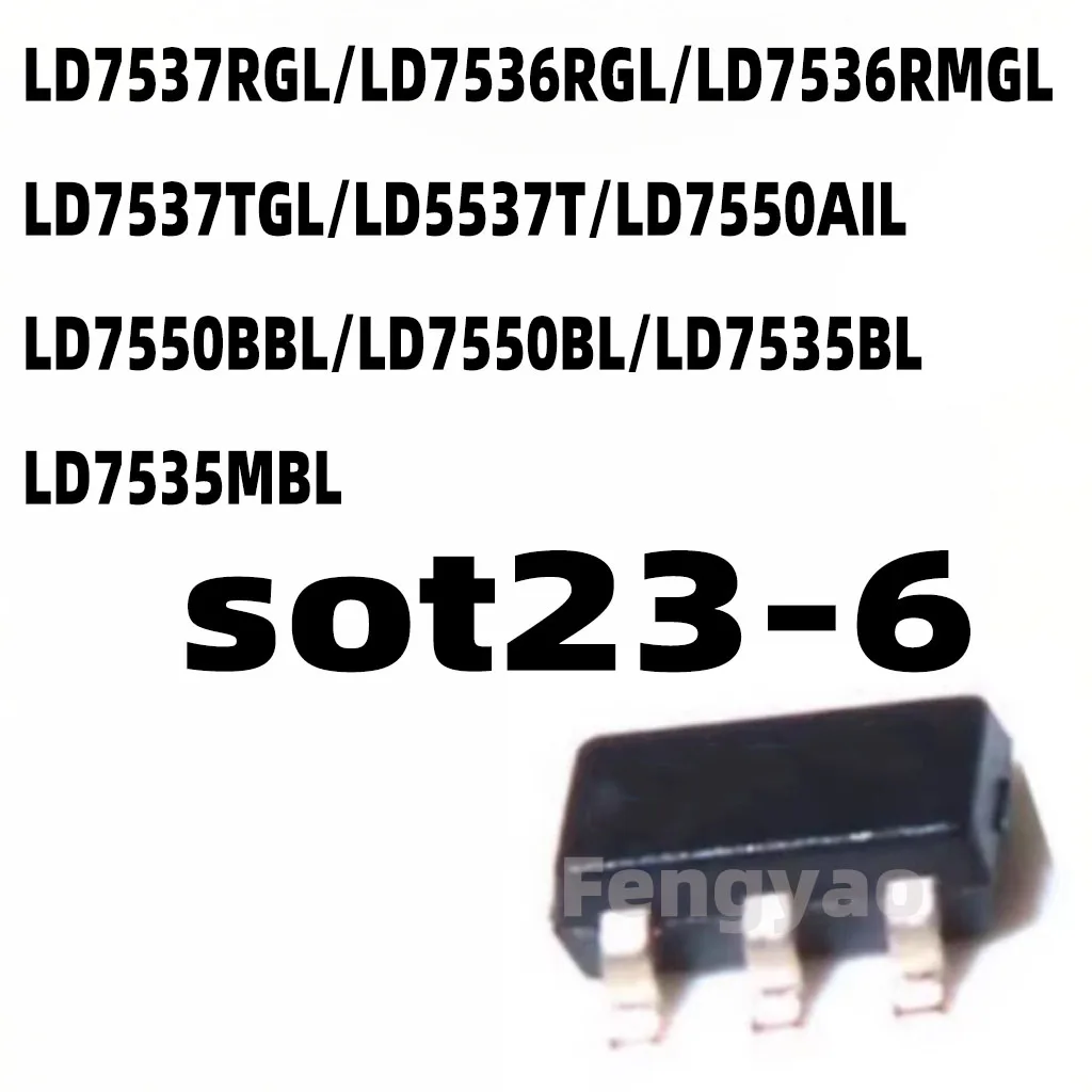 (10Piece)100% New LD7536RGL/7550BBL/7535BL/7537TGL/RMGL/AIL/MBL 5537T Sot23-6 C…