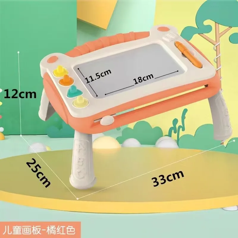 Prancheta de desenho magnética para crianças, brinquedo, grafite, prancheta de escrita para bebê, cor magnética, suporte de desenho, mesa de desenho