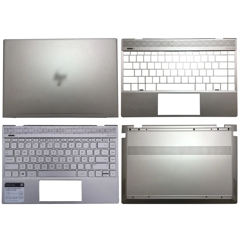 

For HP ENVY 13-AH 13-AH0006TU 13-AH0008TU 13-AH0013TX Laptop LCD Back Cover/Palmrest/Bottom Case L24141-001 L19522-001 Silver