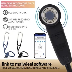 Digital Medical Bluetooth Electronic Stethoscope 40 Times Magnification App Recordable Audifonos For Doctors Nurse Health Care