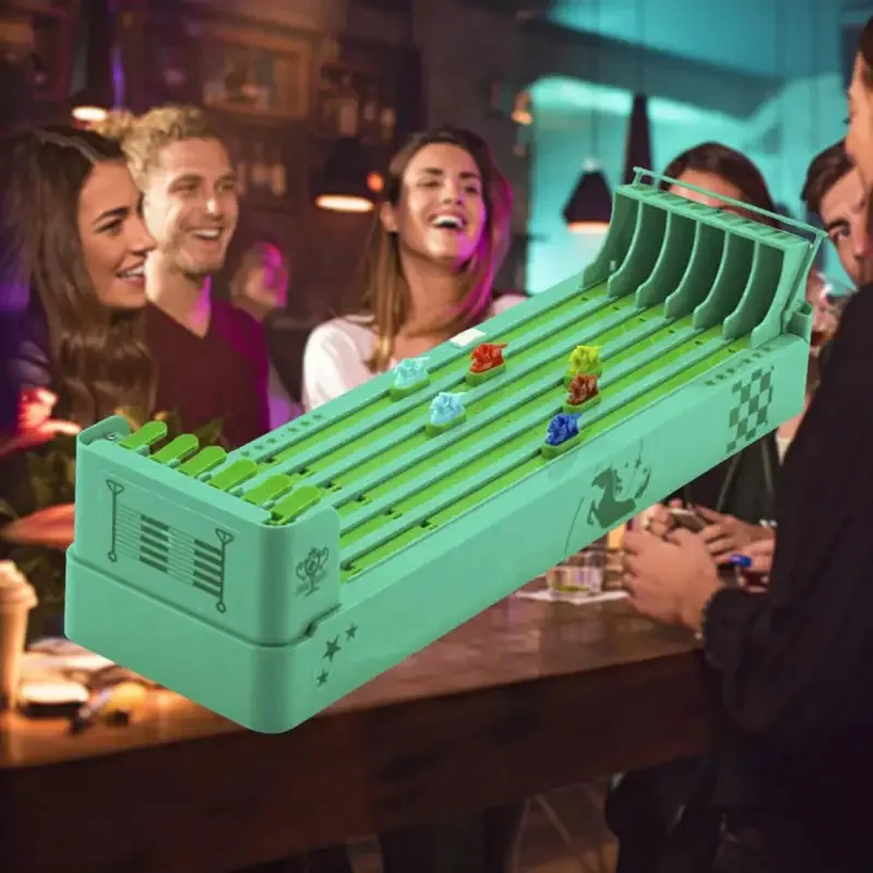 Jouet de course de chevaux sans bavure, jeu de société de course multi-cheval pour la famille et les amis, ensemble de jouets colorés pour jeu de soirée