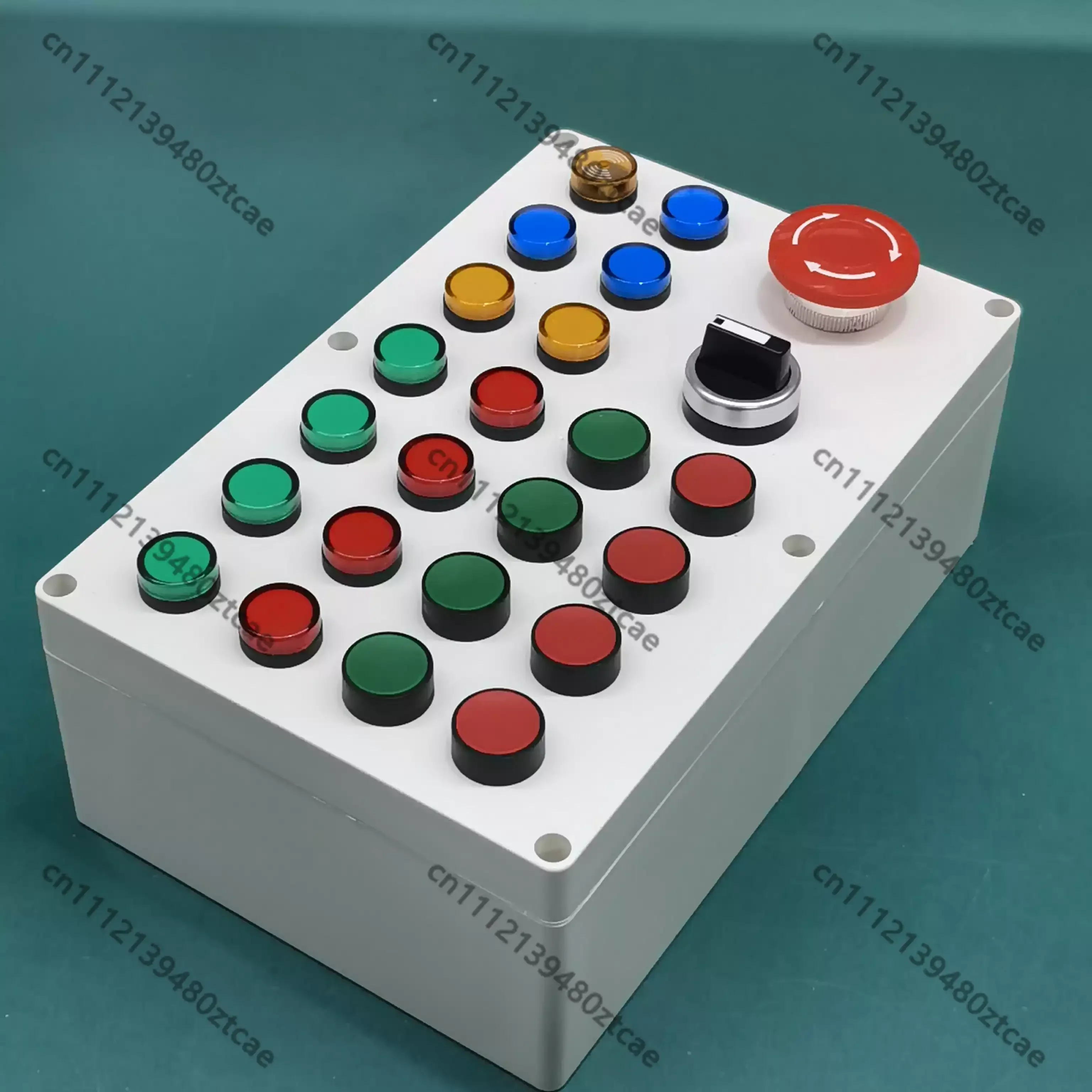 PLC Debugging Push Button Operation Box 24-Hole Terminal Connector For Electrician Automation Training Practical Learning