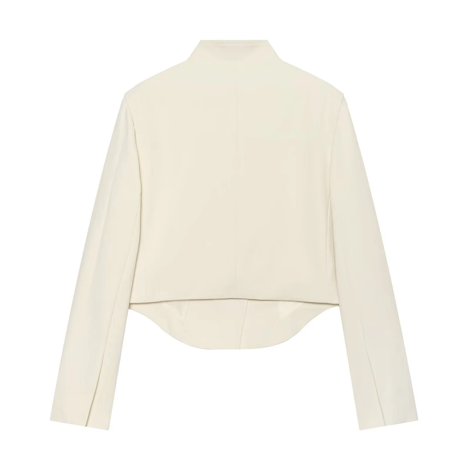 European and American style 2026 summer new women's fashion casual versatile white short suit jacket