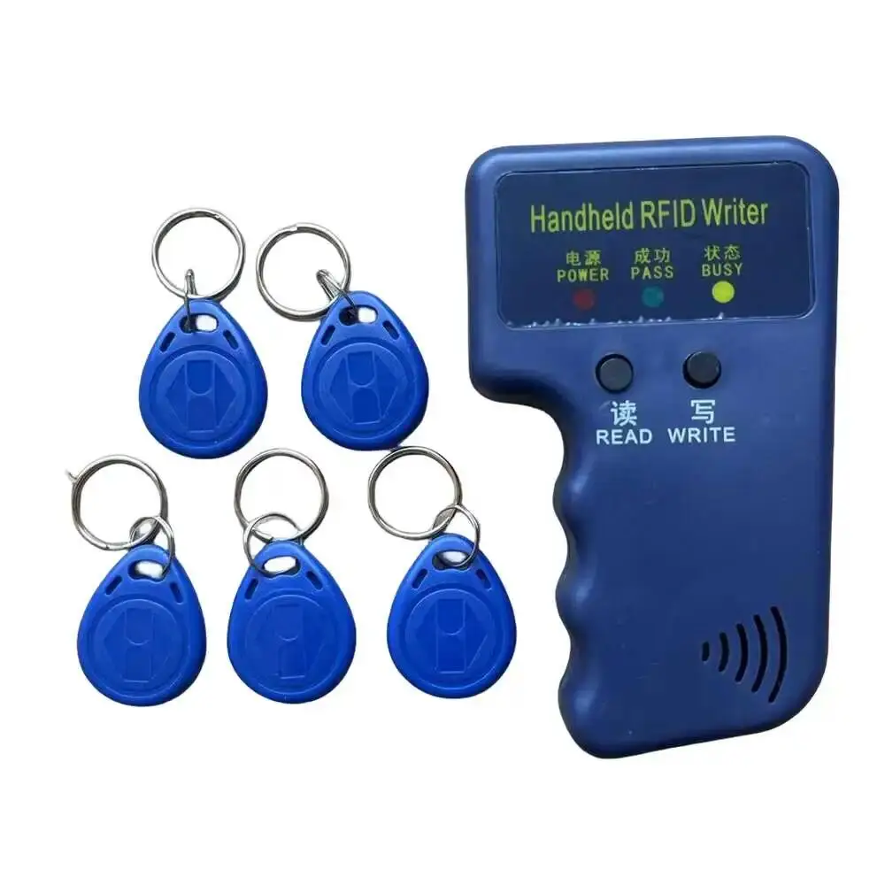 125kHz ID Handheld em4100 tk4100 rfid Kopierer Kopierer em4305 t5577 wieder beschreibbare Schlüssel anhänger Tags Programmierer Leser