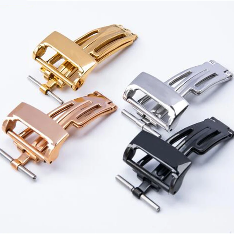 Watch Accessories 18mm Buckle for Audemars Piguet AP Royal Oak Series Butterfly Button Solid Steel Chain Clasp