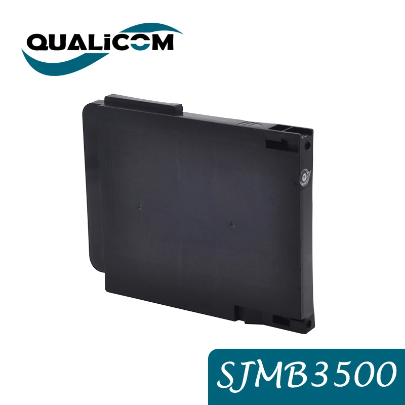 Qualicom SJMB3500 Resíduos tanque de tinta Com Chip para Epson TM-C3500 C3510 C3520 Cor Etiqueta Impressora Tinta Manutenção Caixa Tanque