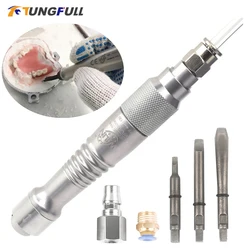 Mini Pneumatic Chisel Dental Medical Gypsum Cast Stomatology Engrave Micro Air Flux Chipper Brake Scaling Gas Shovel