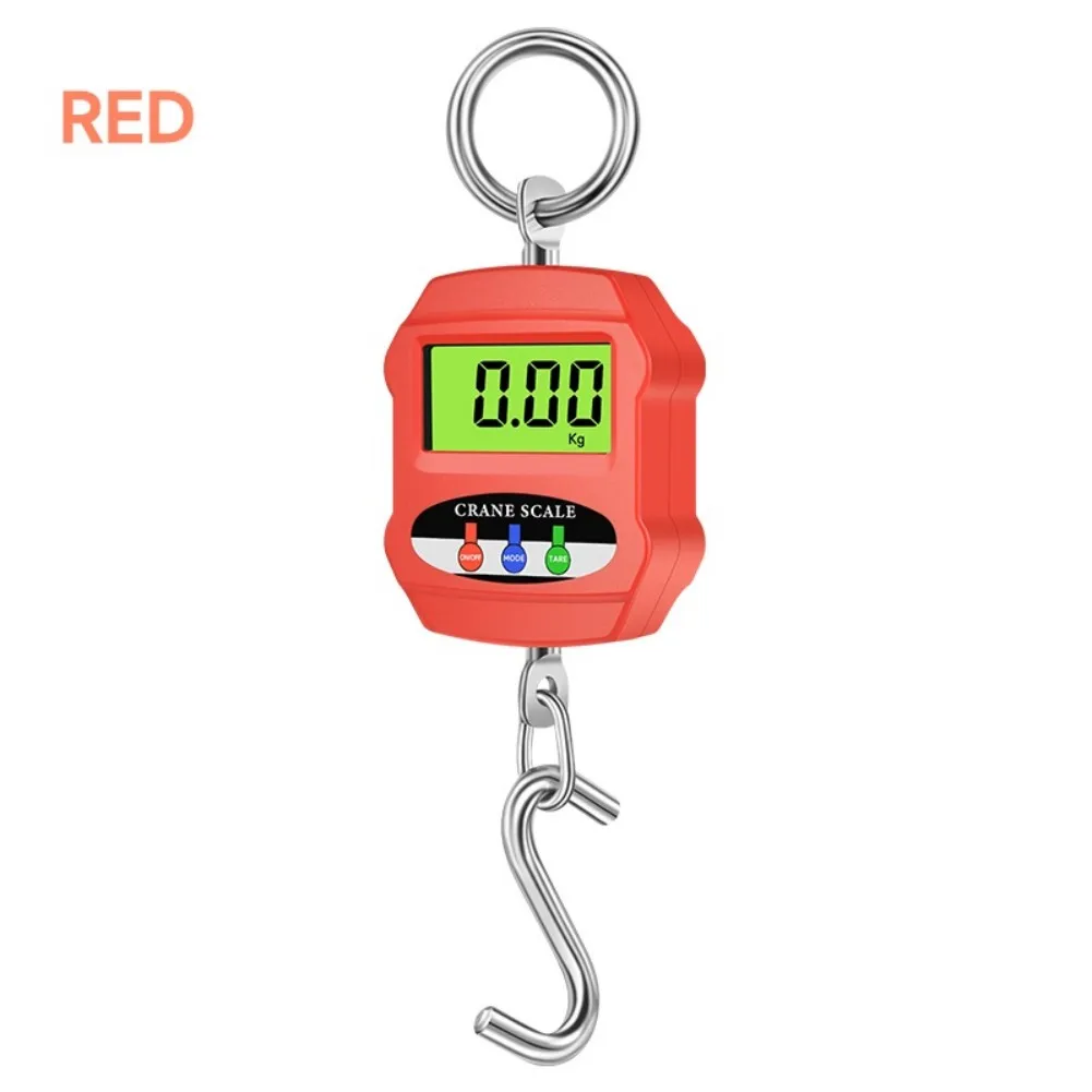 เครื่องชั่งเครนอิเล็กทรอนิกส์ 300 กก. เครื่องชั่งแบบตะขอ เครื่องชั่งเครนอิเล็กทรอนิกส์แบบพกพาสำหรับเครื่องมือวัดทดสอบ อุปกรณ์เสริม