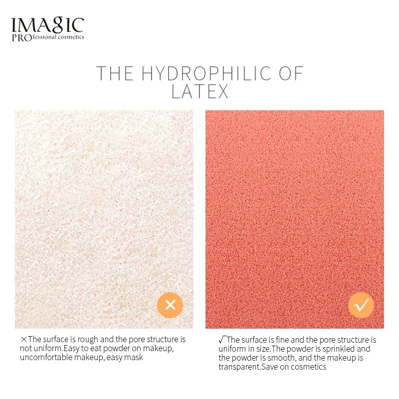 IMAGIC beauté éponge visage lavage bouffée gourde goutte d'eau outil de maquillage humide et sec