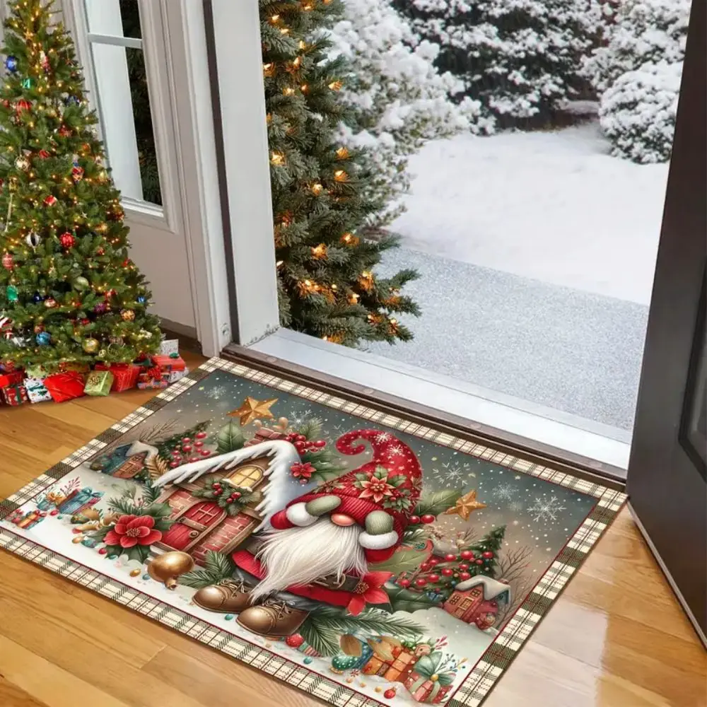 

VIKAMA Katon Santa Claus Carpet, Easy-To-Maintain Christmas Carpet, Welcome Mat, Living Room, Bedroom And Home Decoration Carpet
