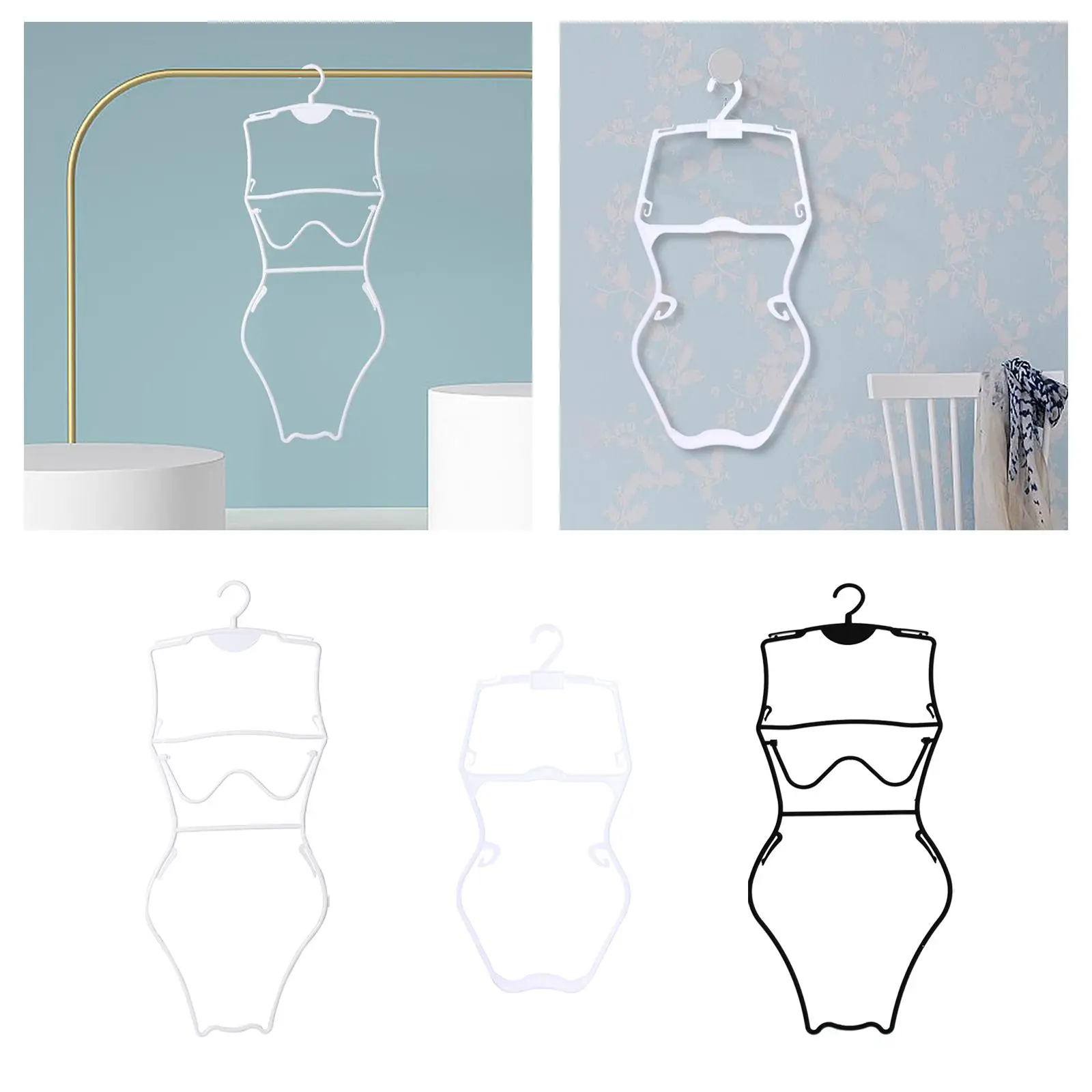 Swimsuit Hanger Bathing Suit Hanger Display Hanger Bikini Swimwear Hanging Rack for Beachwear Shops Window Closets Hanfing