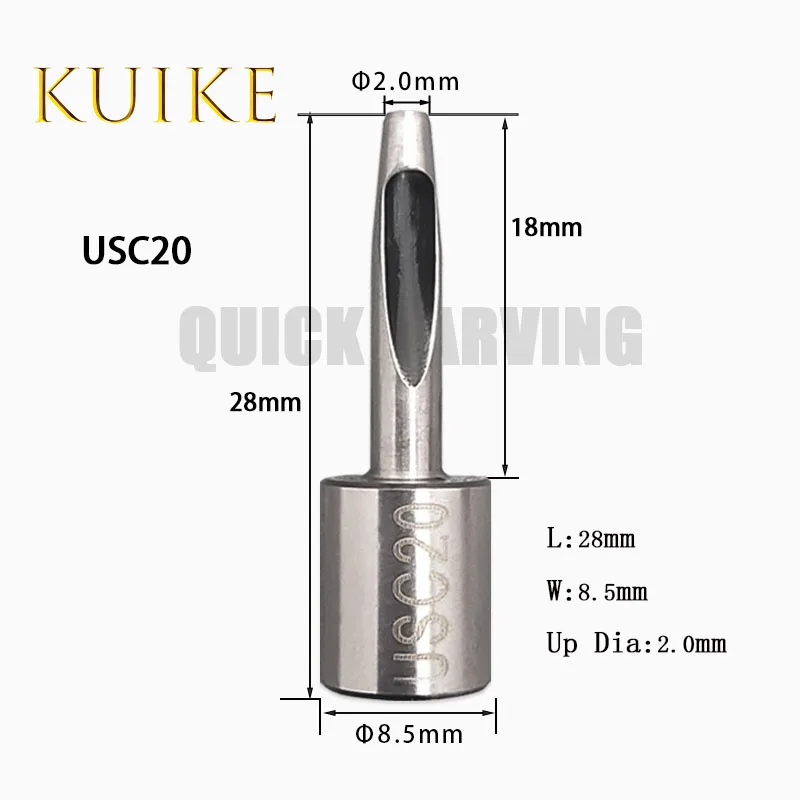 10PCS EMMA Punching Knife HSS Punch Bit Leather Punching Knife 0.8mm 1.2mm 1.5mm USC Hole Punching Cutting Machine Accessories