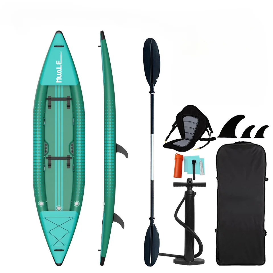 Recommend Two-man Inflatable Pvc Kayak With Pump Paddle Fishing Inflatable Boat With A High Pressure Paddle For Water Sports