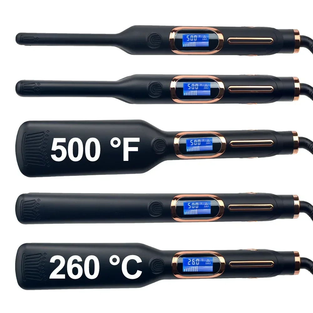 High quality   Wide Hair Straightener MCH Liquid Crystal Digital Display Straight Plate Clip Negative Ion Arc Splint