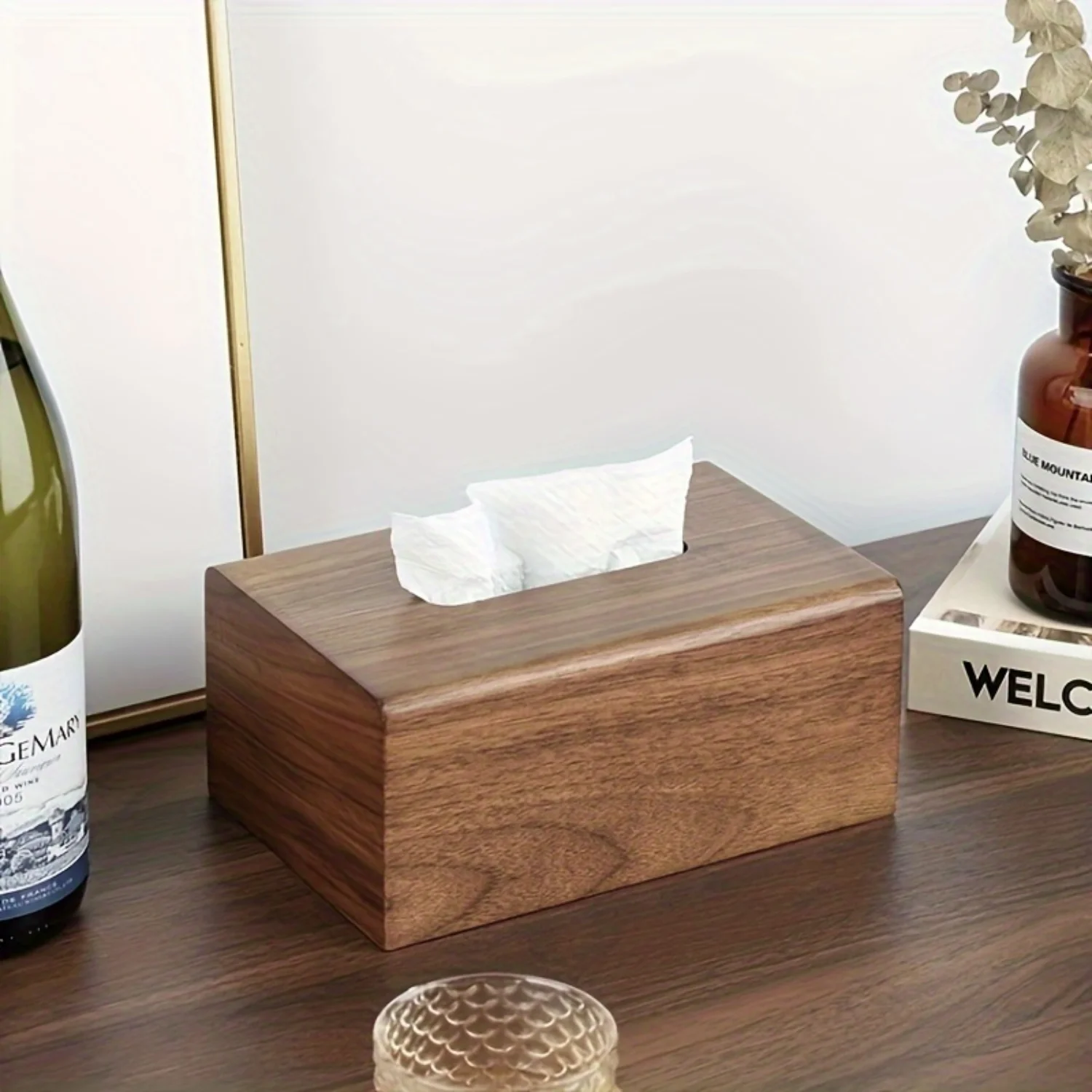 

Деревянная коробка для салфеток - шикарный декор для туалетного столика или спальни, настольный держатель для салфеток для гостиной, аксессуары для ванной комнаты
