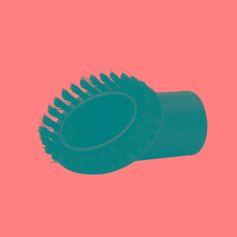 2pcs 32mm Oval And PP Round Brush Heads Stiff Cleaning Tools For Corner Sofa Gap Vacuum Cleaner Replacement Accessories