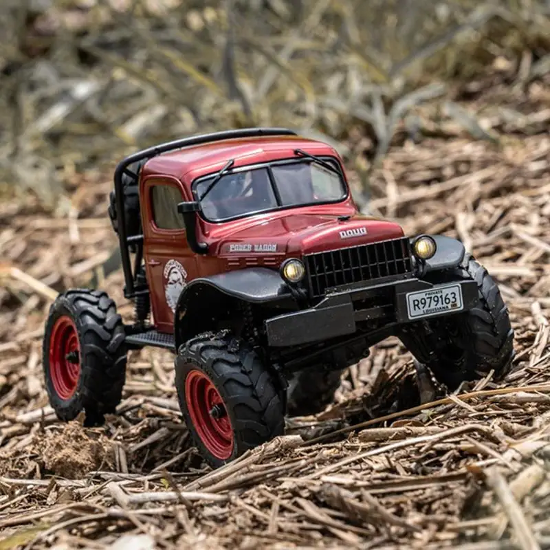 FMS FXC24 POWER WAGON RTR 12401 1/24 2.4G 4WD RC samochodowe światła Led samochody terenowe samochody ciężarowe zabawki