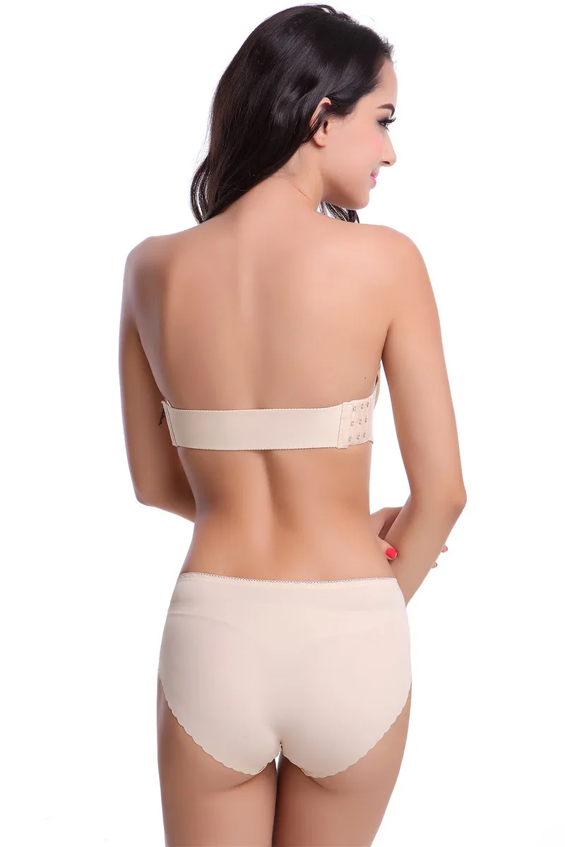 Women Sexy Strapless Bras Tube Top Seamless Push Up Wireless Bralette 1/2 Cup Invisible Brassiere Female Comfortable Underwear image 4