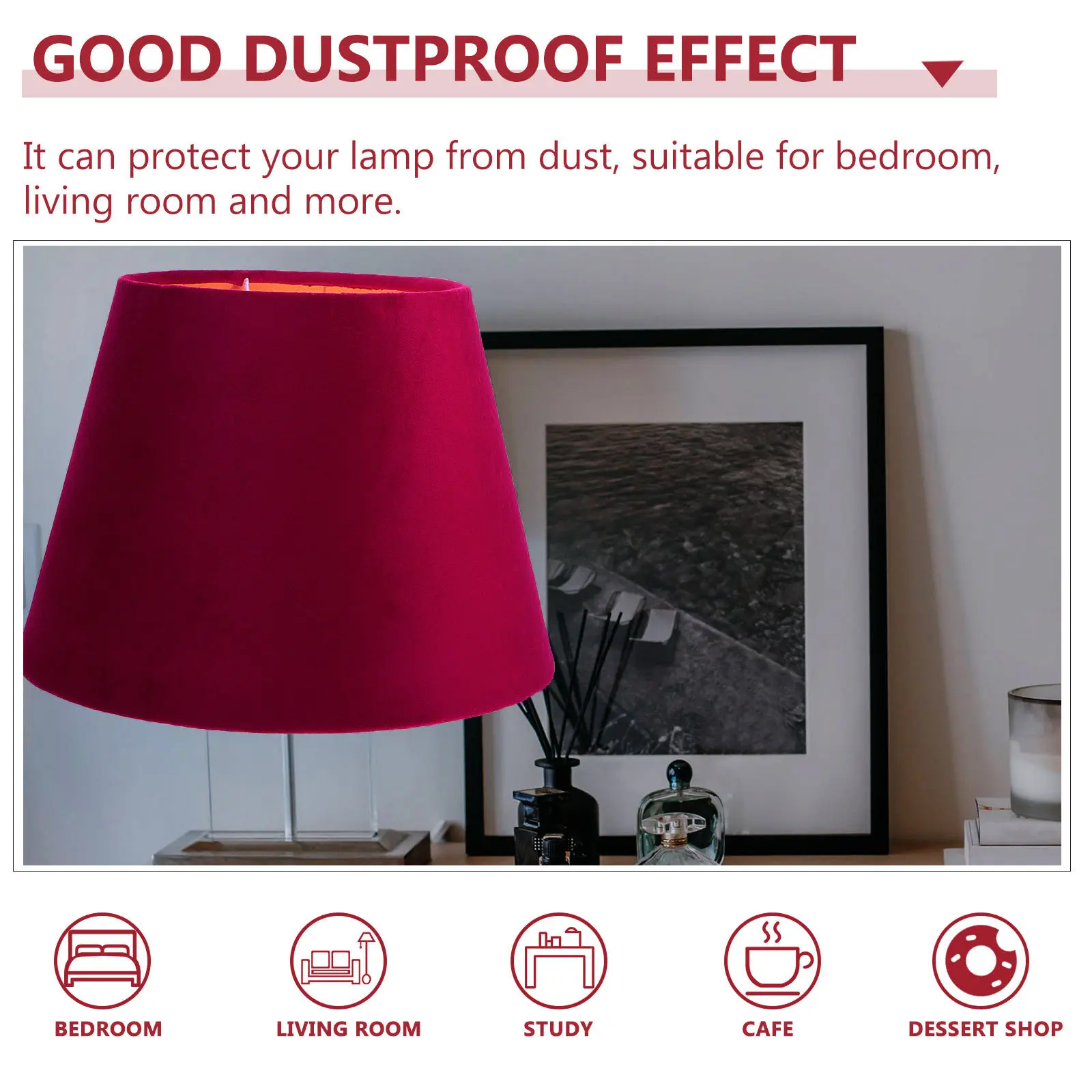 1Pcs Lampshade Exquisite Cloth Lined Cover for Table Bedside Lamp Decorative Home Lighting Accessory Simple Lampshade