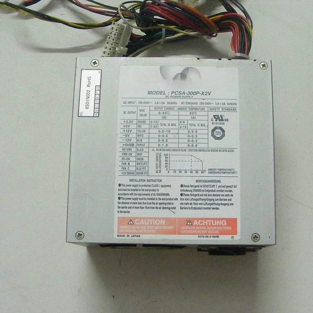 

1pcs for NIPRON PCSA-300P-X2V Industrial Computer Power Supply 300W Used