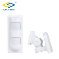 433Mhz EV1527 Outside Anit-white Light Wireless Double PIR Motion Sensor Passive Infrared Movement Detector Pet Immune 25KG