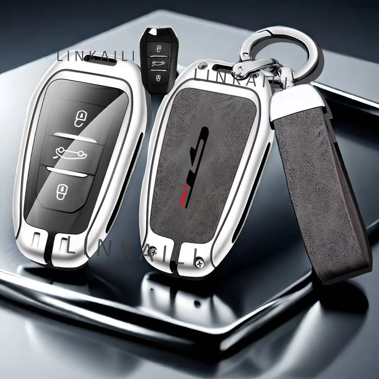 سيارة سبائك الزنك مفتاح حقيبة لبيجو GTLine 207 307 407 208 308 408 508 2008 3008 4008 5008 RCZ سيارة مفتاح سلسلة مفتاح معدني قذيفة