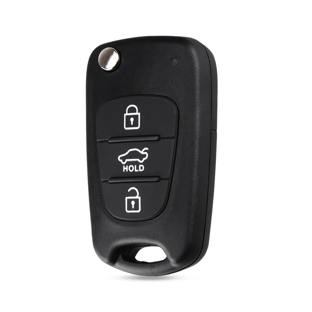 Keyyou 3 botões flip dobrável remoto chave do carro escudo capa para hyundai avante i30 ix35 kia k2 k5 sorento sportage