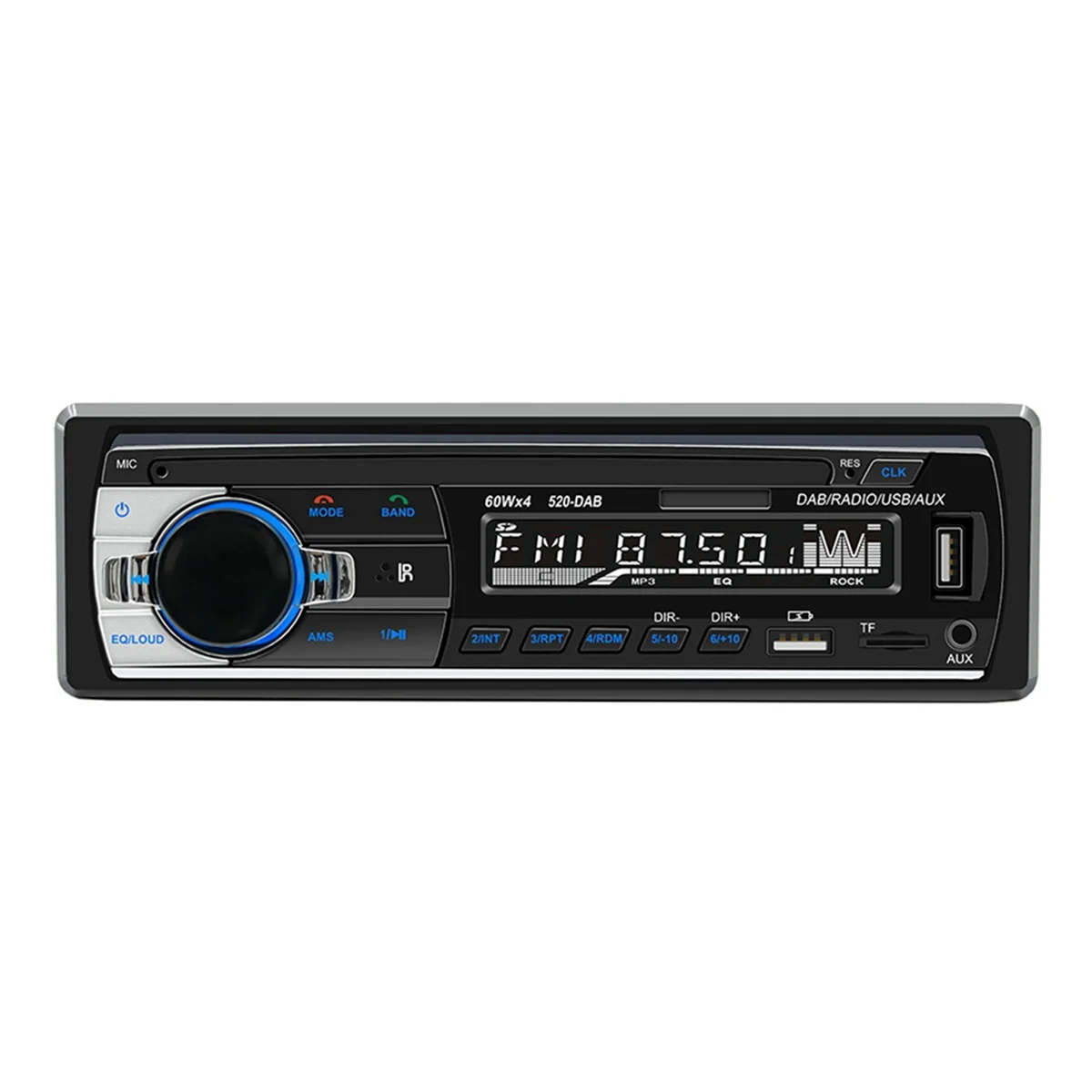 Radio + Auto Mp3 Multimediaspeler-520 Am Fm Audio Stereo Ontvanger 12V In-Dash 1din Bluetooth