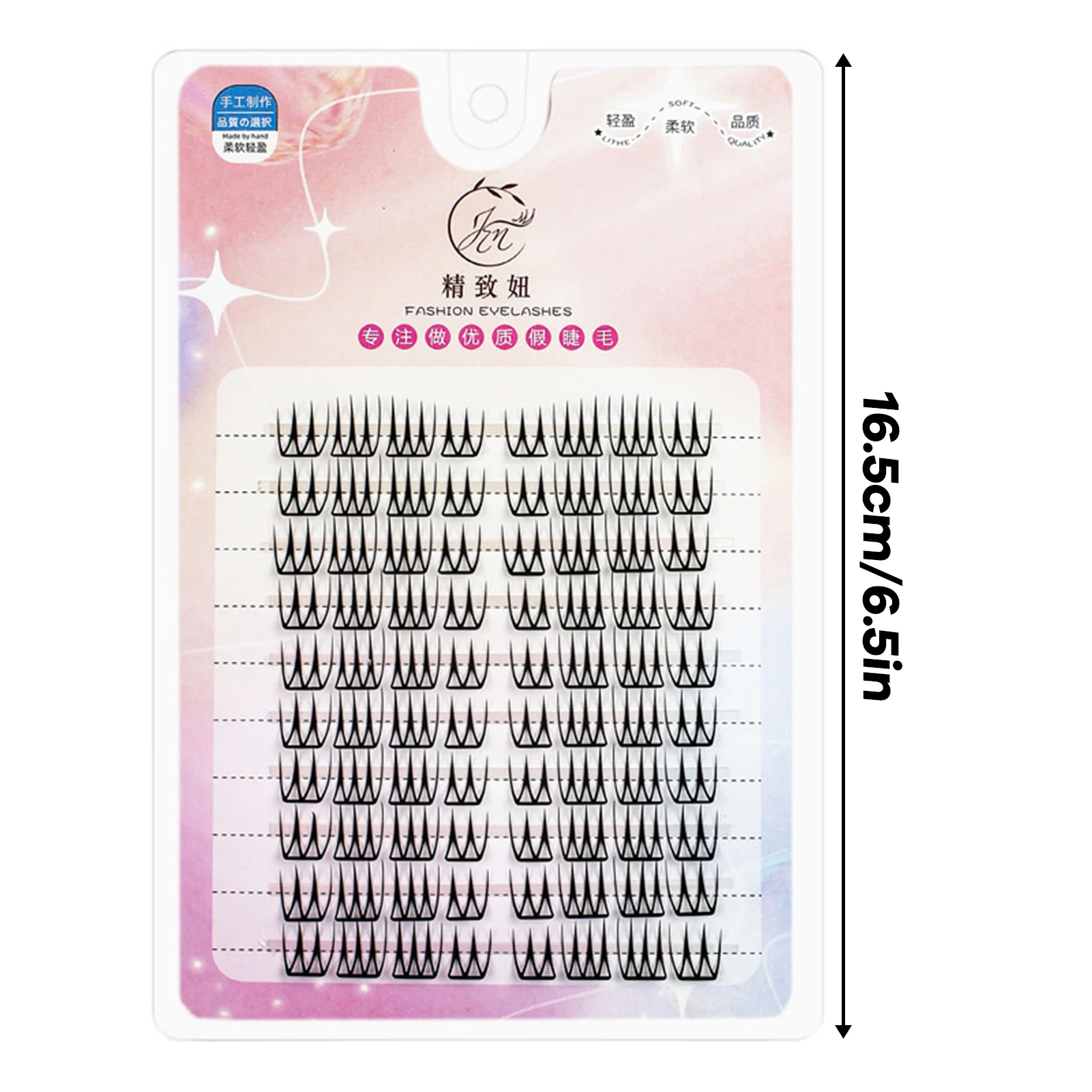 Korean style False Eyelashes U Shape DIY Lash extenstions Lightweight individual Cluster fake eyelash Party Daily Makeup