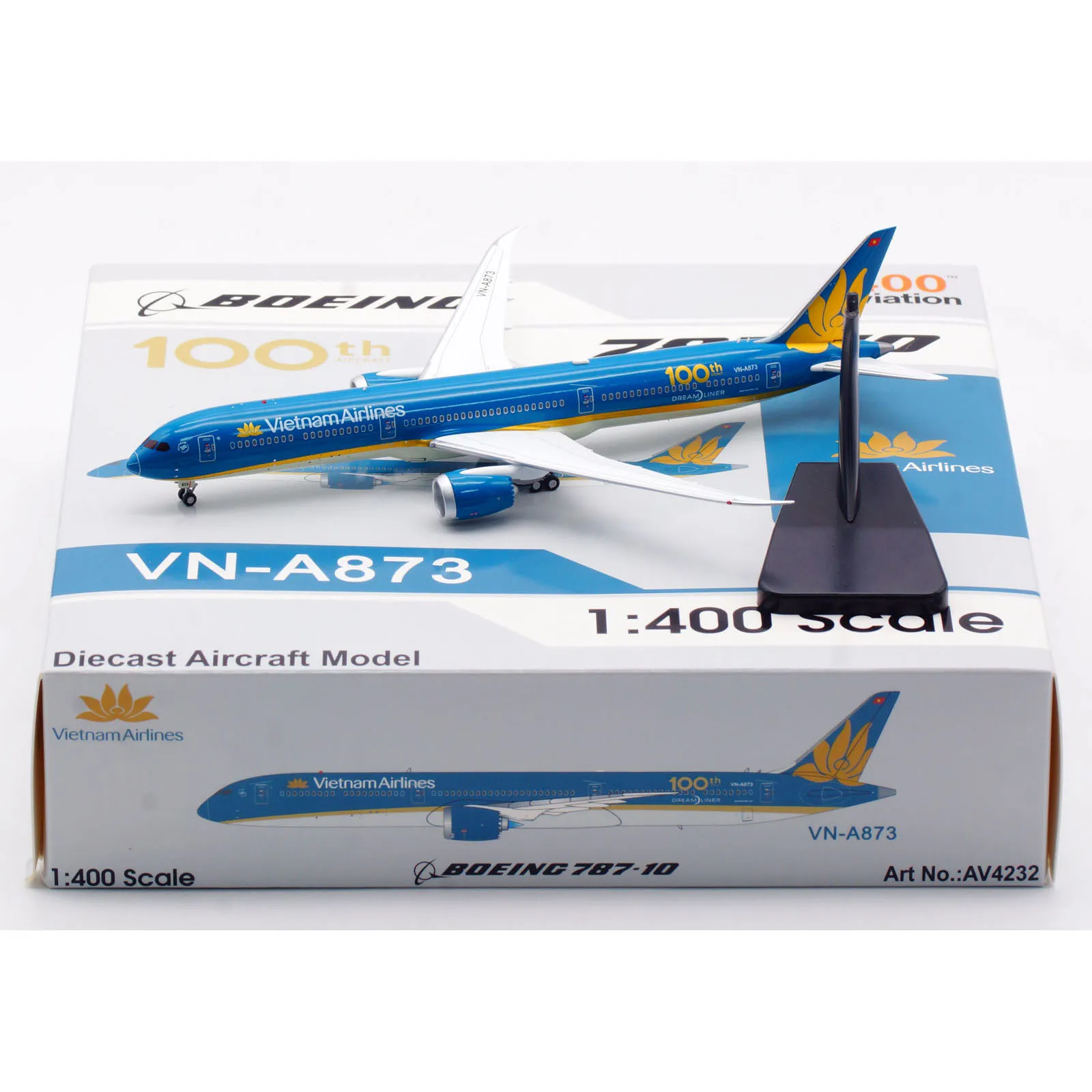 

AV4232 Alloy Collectible Plane Gift Aviation 1:400 Vietnam Airlines "SkyTeam" Boeing B787-10 Diecast Aircraft Jet Model VN-A873