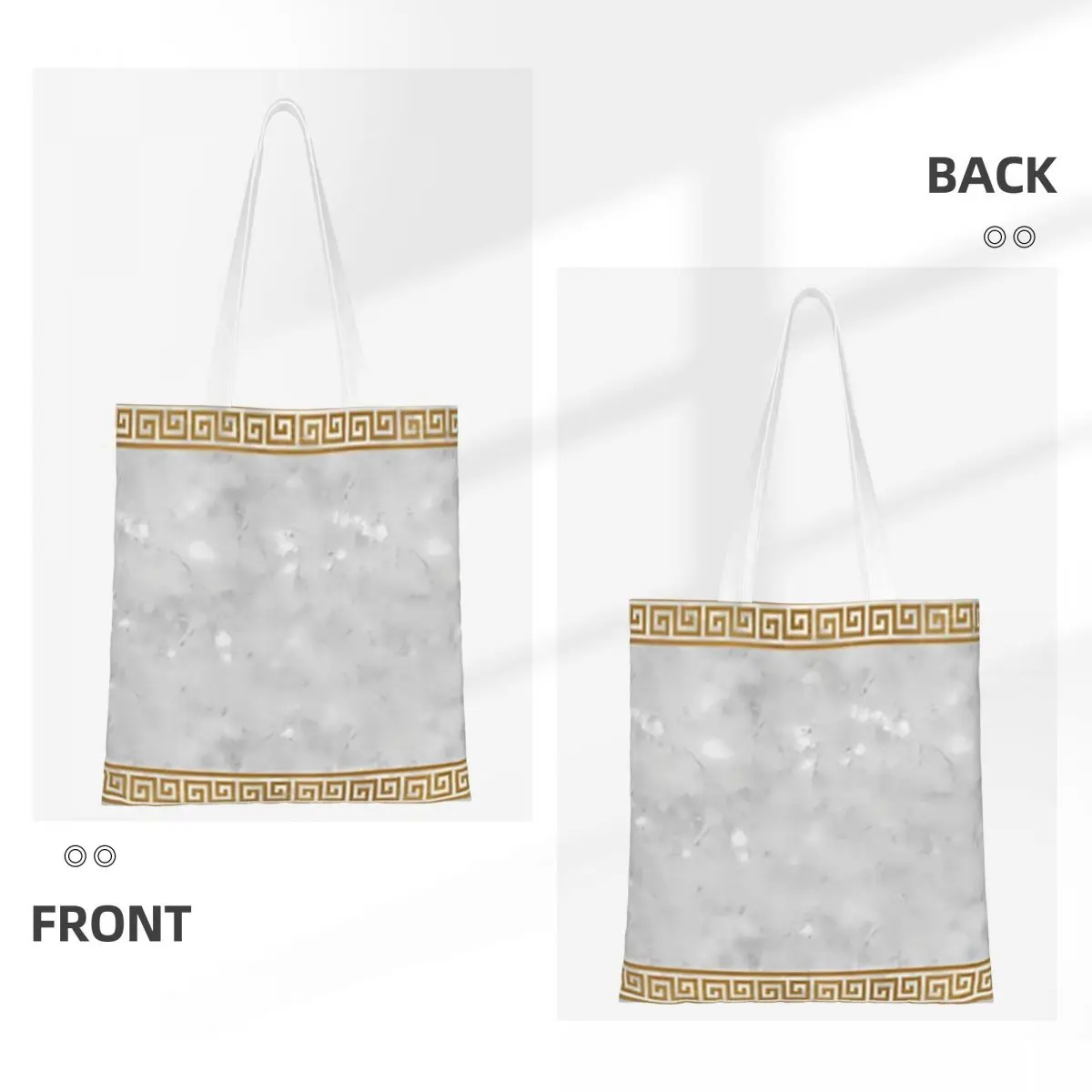 Ancient Greece Shopping Bags Girls Canvas The Tote Bag Foldable Ladies Shoulder Tote Travel Handbag
