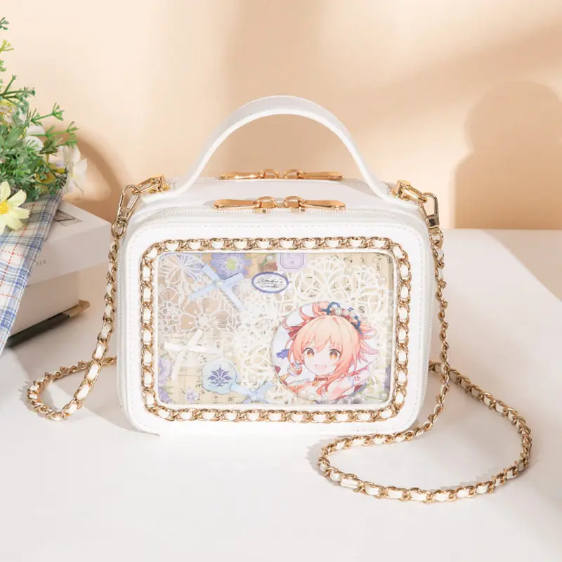 Japanese Sweet Cute Guling Two-dimensional Comic Exhibition Lta Bag Chain Shoulder Messenger Bag Women's Bag Small Square Bags