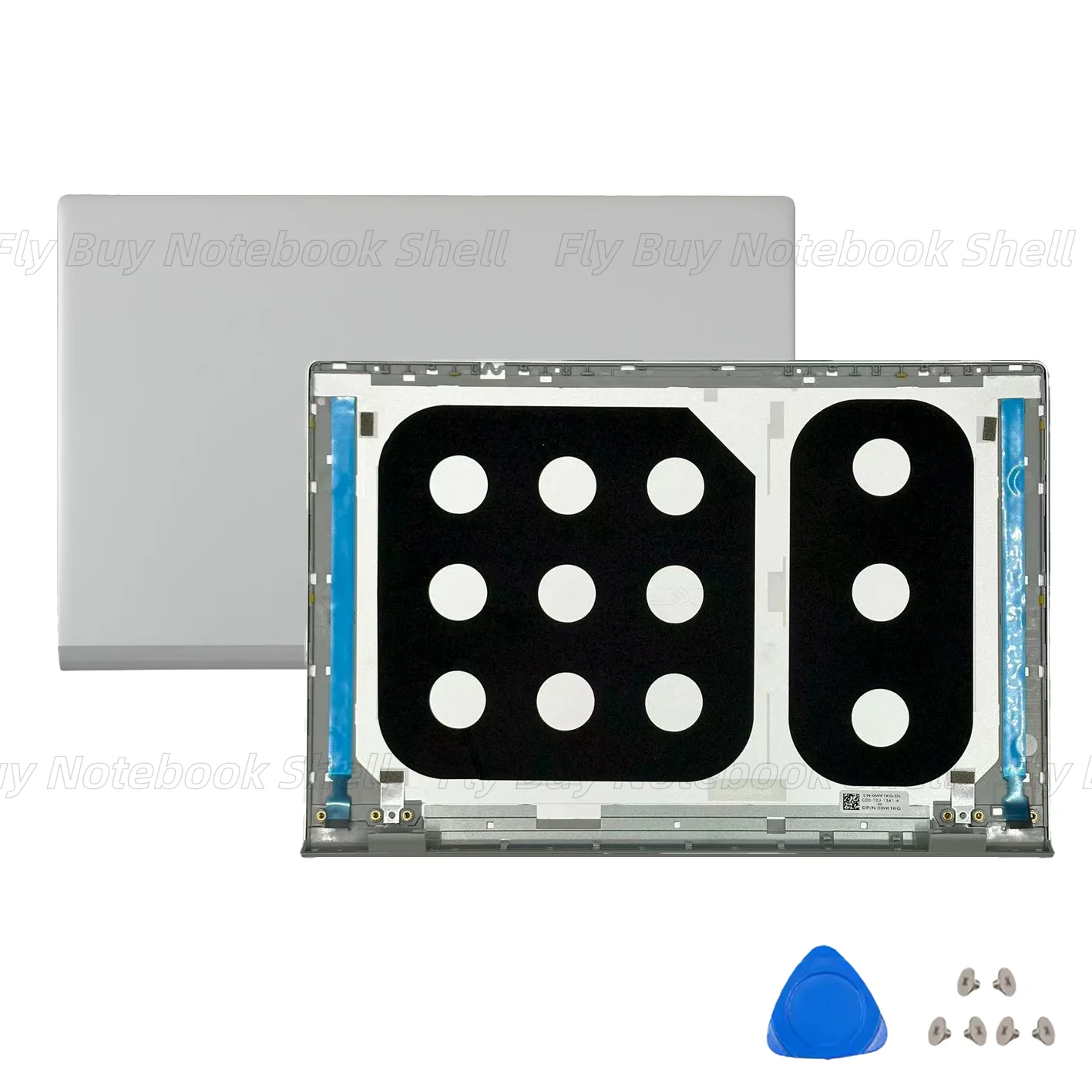 New For Inspiron 14 5401 5402 5405 P130G Laptop LCD Screen Back Cover/Bezel/Palmrest/Bottom Case/Hinges 0WK1KG 14in Silver Metal