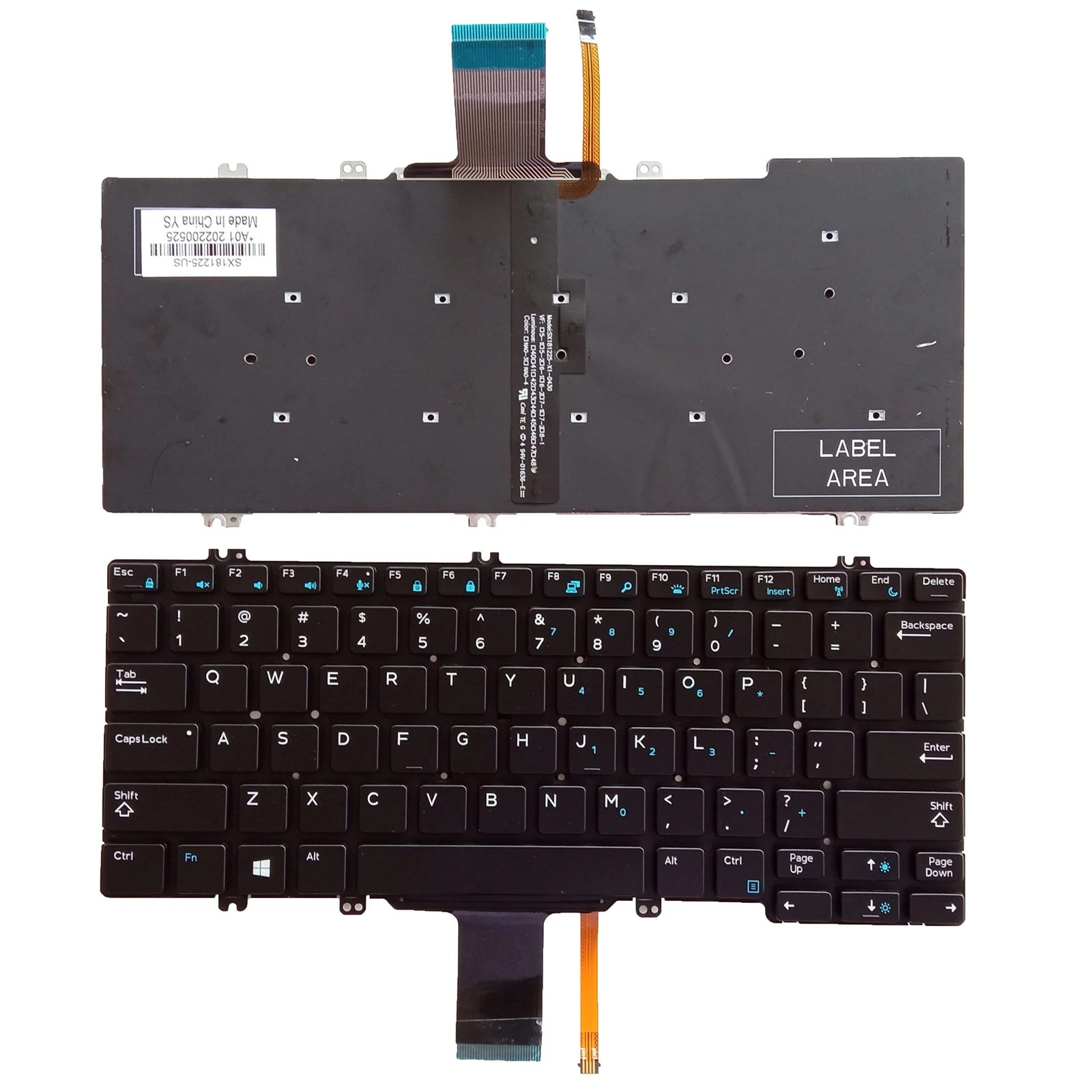

US Laptop Keyboard for DELL Latitude E5280 5288 5289 7280 E7380 E7220 7290 9Z.NDCBC.A01