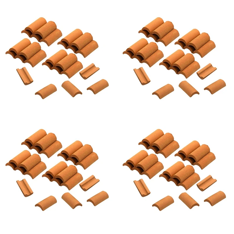 

100 шт., мини-красная плитка на крышу, модель, строительный набор, миниатюрная плитка, фигурка, ландшафтный дизайн, сделай сам, сказочные садовые аксессуары B