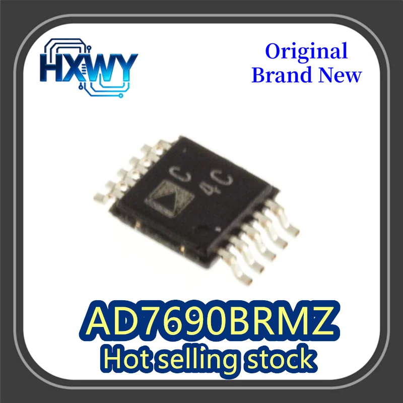 

(1/10 piece) AD7690BRMZ silkscreened C4C MSOP10 package, brand new and original.