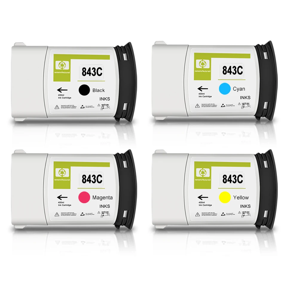 For HP 843C Ink Cartridge 400ML With Full Ink HP843 For HP