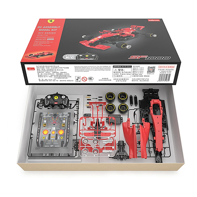 RC Car Toys 1/16 Ferrari SF1000 2020 Charles LecLerc #16 F1 Racing Formula Drift Cars Assembling Model Toys Collection Gifts