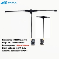 BAYCK ELRS 915MHz / 2.4GHz NANO ExpressLRS Receiver with T type Antenna Support Wifi upgrade for RC FPV Traversing Drones Parts