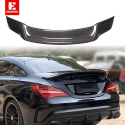 For 2014-2019 Mercedes Benz W117 C117 CLA250 CLA200 CLA180 CLA45 AMG Real Carbon Fiber Rear Sport Lid Spoiler Wing R Style