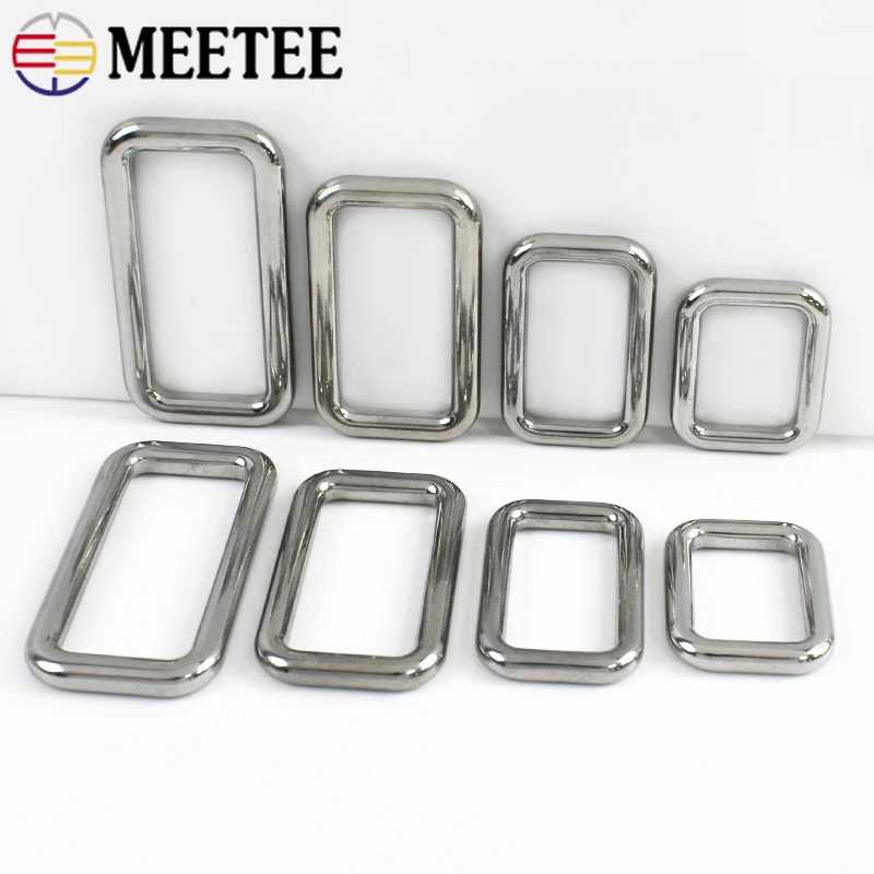

2-10Pcs 20/25/32/38mm Stainless Steel Ring Buckles Bag Strap Connector Clasp Pet Collar Loops Buckle DIY Hardware Accessories